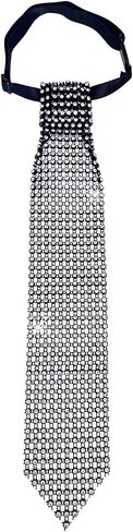 Rhinestone Necktie - Kids Men Women's Shine Sparkle Sequin Tie Great for Weddings,Halloween Cosplay Show Adjustable in Saudi Arabia