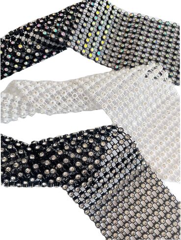 Rhinestone Necktie - Kids Men Women's Shine Sparkle Sequin Tie Great for Weddings,Halloween Cosplay Show Adjustable in Saudi Arabia