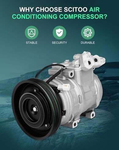 SCITOO AC Compressor 1987-2001 Compatible for Toyota Camry for Solara CO 10624GLC in Saudi Arabia