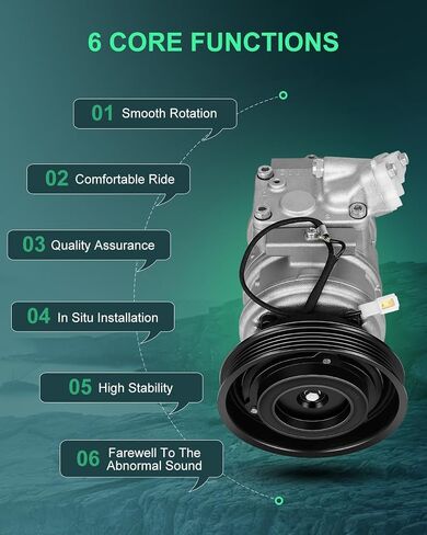 SCITOO AC Compressor 1987-2001 Compatible for Toyota Camry for Solara CO 10624GLC in Saudi Arabia