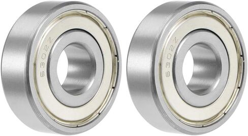 uxcell 6302ZZ Deep Groove Ball Bearing 15x42x13mm Double Shielded Chrome Steel Bearings 2-Pack in Saudi Arabia