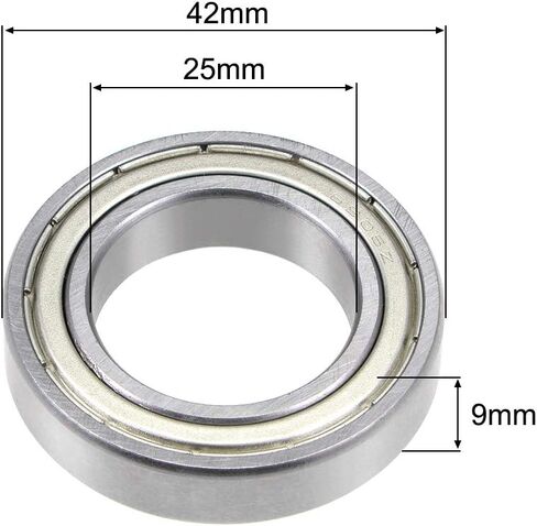 uxcell 6302ZZ Deep Groove Ball Bearing 15x42x13mm Double Shielded Chrome Steel Bearings 2-Pack in Saudi Arabia