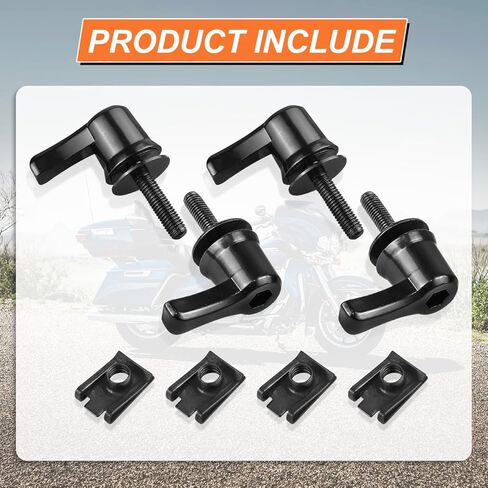 أقفال سرج لمنع السرقة، حقيبة سرج، قفل رافعة، قفل مسمار، صامولة، أجهزة أمان متوافقة مع التجول في شارع الطريق، إليكترا جلايد رود كينج سوفتيل 1992-في وقت لاحق in Kuwait