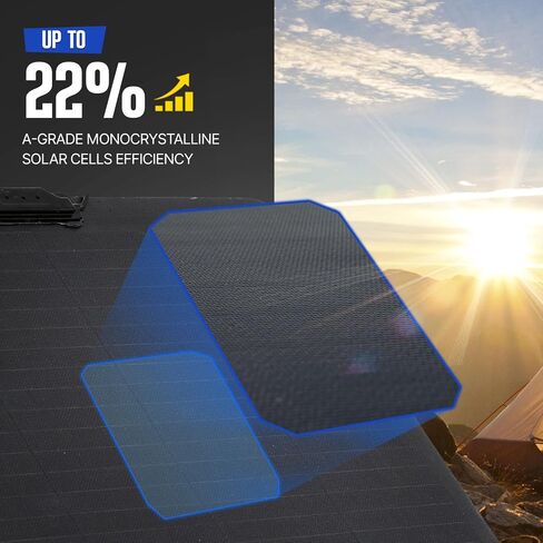 ATEM POWER Monocrystalline 55W Flexible Solar Panel 245° Bendable 12V Portable Solar Charger with Uneven Surfaces Lightweight for RV Tent Roof Boat Cabin Marine Camping in Saudi Arabia