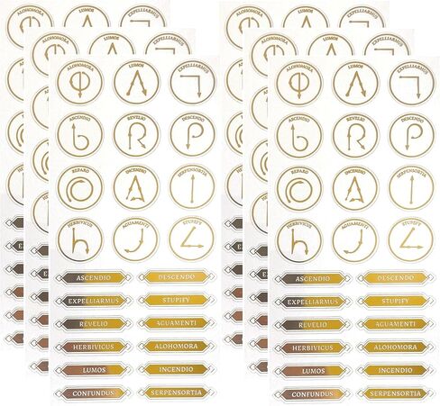 Paper House Productions Harry Potter Wands Shiny Foil Enamel Effect Sticker Sheet for Crafts, Scrapbooking & Collecting in Kuwait