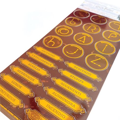 Paper House Productions Harry Potter Wands Shiny Foil Enamel Effect Sticker Sheet for Crafts, Scrapbooking & Collecting in Kuwait