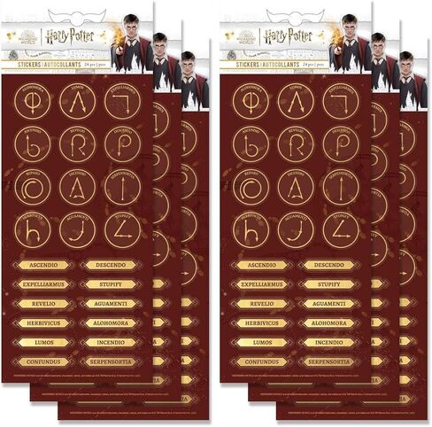 Paper House Productions Harry Potter Wands Shiny Foil Enamel Effect Sticker Sheet for Crafts, Scrapbooking & Collecting in Kuwait