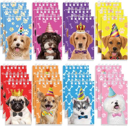 Mini Notepads, 24 Pcs Cat Multicolor Style Pocket Notebooks Spiral Mini Notebook for Kids Birthday Party Supplies, 8 Styles (Cat) in Saudi Arabia