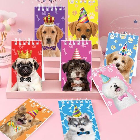 Mini Notepads, 24 Pcs Cat Multicolor Style Pocket Notebooks Spiral Mini Notebook for Kids Birthday Party Supplies, 8 Styles (Cat) in Saudi Arabia