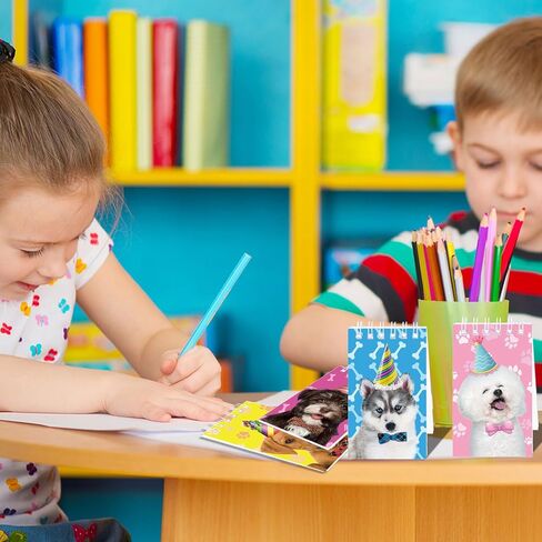 Mini Notepads, 24 Pcs Cat Multicolor Style Pocket Notebooks Spiral Mini Notebook for Kids Birthday Party Supplies, 8 Styles (Cat) in Saudi Arabia