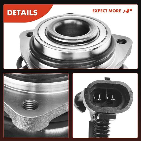 A-Premium 2 × محمل العجلة الأمامية ومجموعة المحور مع ABS و5 عروة متوافقة مع Chevy & GMC & Isuzu & Oldsmobile - 1997-2005 - Blazer، S10، Jimmy، Sonoma، Hombre، Bravada in Saudi Arabia