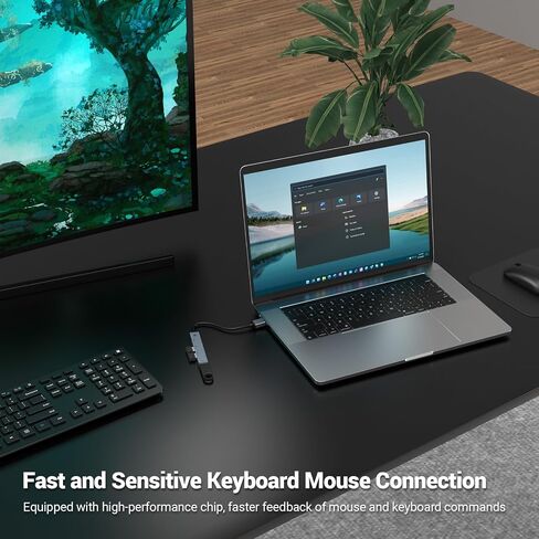 OBERSTER USB C HUB, USB C HUB, USB 3.0 HUB 5GBPS, Ultra Slim Portable Data Hub, 4 in 1 USB C HUB with USB 3.0, 3 USB 2.0 Compatible with Windows, macOS, Linux, Chrome OS Systems(Aluminium housing) in Saudi Arabia