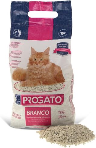 Premium Natural Cat Litter, 4 lb (Pack of 2) - 100% Natural Diatomaceous Earth Non-Clumping Cat Litter, 21+ Day Odor Control, Lightweight, Chemical and Dye Free in Saudi Arabia