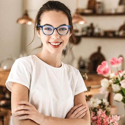 3 Pack Reading Glasses for Women, Blue Light Blocking Computer Readers with Spring Hinge, Ultra Lightweight & Highly Vision 3.0X in Saudi Arabia