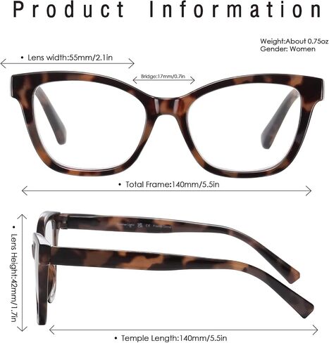 3 Pack Reading Glasses for Women, Blue Light Blocking Computer Readers with Spring Hinge, Ultra Lightweight & Highly Vision 3.0X in Saudi Arabia