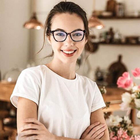 3 Pack Reading Glasses for Women, Blue Light Blocking Computer Readers with Spring Hinge, Ultra Lightweight & Highly Vision 3.0X in Saudi Arabia