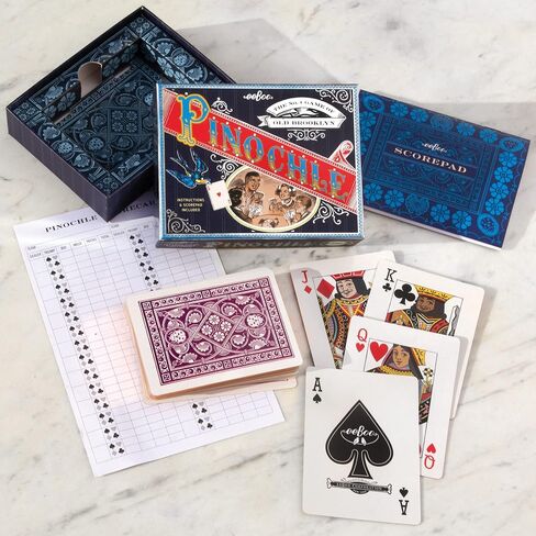eeBoo: مجموعة بطاقات اللعب Piece and Love Pinochle، نسخة فنية من لعبة البطاقات التقليدية هذه، تحتوي على 48 بطاقة و4 بطاقات غش ولوحة النتائج، للأعمار من 14 عامًا فما فوق in Saudi Arabia