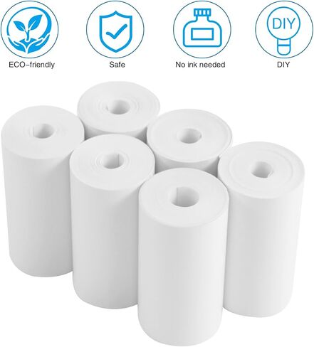 15 Rolls Print Paper for Kids Instant Print Camera, Premium Photo Printer Thermal Paper, Kid's Instant Print Camera Refill Paper 57 x 30 mm Print Paper in Saudi Arabia
