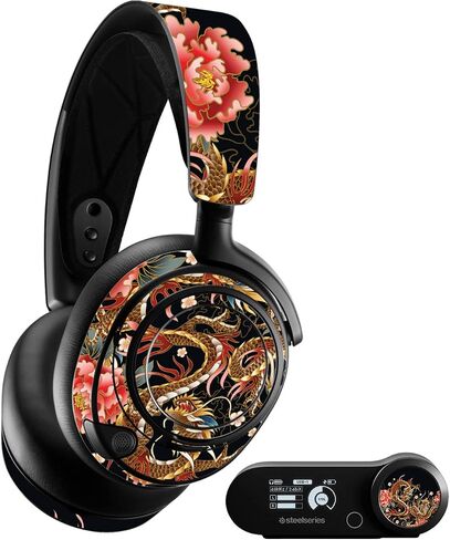 غلاف MightySkins متوافق مع SteelSeries Arctis Nova Pro - Stitch Dragons | غطاء ملتف واقٍ ومتين وفريد ​​من نوعه من الفينيل | سهل التطبيق والإزالة وتغيير الأنماط | صنع في الولايات المتحدة الأمريكية in Saudi Arabia