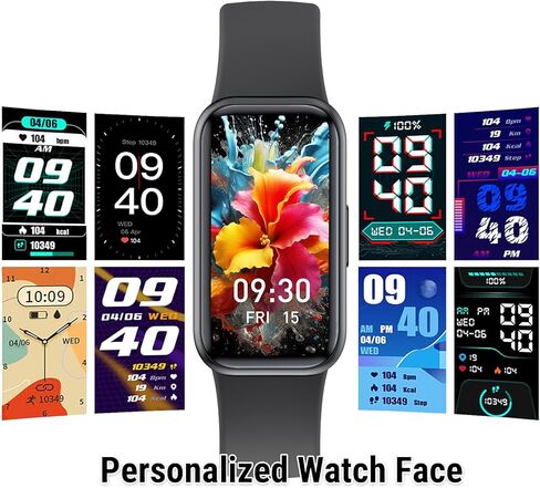 ZURURU Fitness Tracker Watch with Heart Rate Blood Oxygen Monitor, Slim Smart Watch for Men and Women in Kuwait