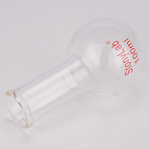 StonyLab Glass 250ml قارورة طويلة الرقبة مسطحة القاع، زجاج البورسليكات ثقيل الجدار مسطح القاع قارورة الغليان مع رقبة طويلة، 250 مل in Saudi Arabia