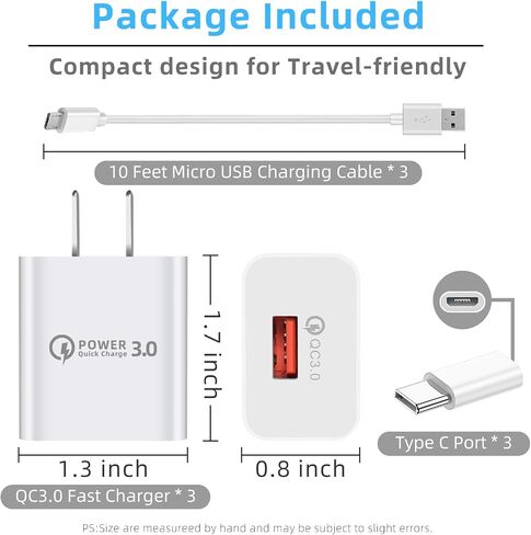 10FT Charging Power Cable Cord 9V for Arlo Pro Pro2, Arlo Q,Arlo GO, Essential Spotlight XL/XL 2nd, Wyze Cam Pan v3 v2,Netvue,Blink,Yi Home Camera,Oculus go,Kasa Cam Wall Charger Adapter Replacement in Saudi Arabia