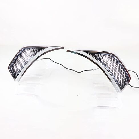 LED Side Marker Light Replacement Compatible with Jeep Wrangler JL JT 2018 2019 2020 2021 2022 Front Fender Marker Lamp with Dynamic Sequential Turn Signal Chrome Spider Web Style in Saudi Arabia