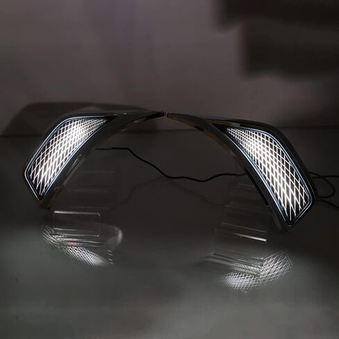 LED Side Marker Light Replacement Compatible with Jeep Wrangler JL JT 2018 2019 2020 2021 2022 Front Fender Marker Lamp with Dynamic Sequential Turn Signal Chrome Spider Web Style in Saudi Arabia