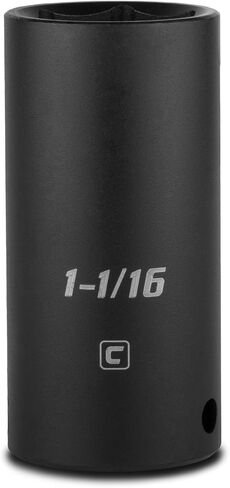 Capri Tools 1-Inch Deep Impact Socket, 1/2-Inch Drive, 6-Point, SAE in Kuwait