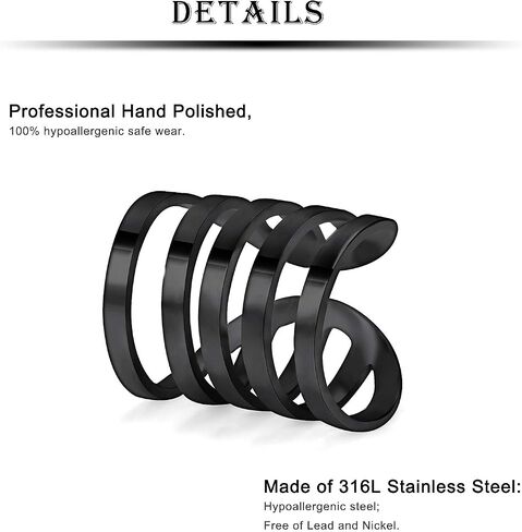 Kridzisw 13 Pcs Stainless Steel Ear Cuff Earrings Helix Cartilage Clip on Wrap Earring Non Piercing Cartilage Earrings for Women Girls Supplies, 8 Styles in Saudi Arabia