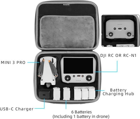 حقيبة كتف مقاومة للصدمات والتآكل حقيبة ساعي محمولة لـ DJI Mavic MINI3 Pro/Mavic Mini 3 in Kuwait