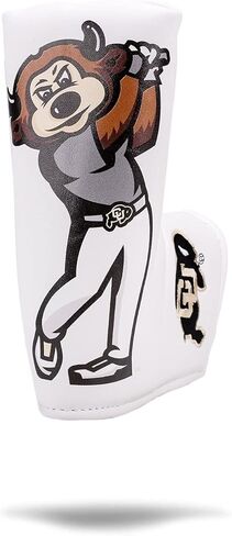 غطاء رأس جامعة كولورادو بافالوس من Pins & Aces - غطاء رأس فاخر من الجلد - مرخص رسميًا من الرابطة الوطنية لرياضة الجامعات (NCAA)، غطاء نادي جولف عالي الجودة - قم بتصميم وتخصيص حقيبة الجولف الخاصة بك (شفرة) in Kuwait