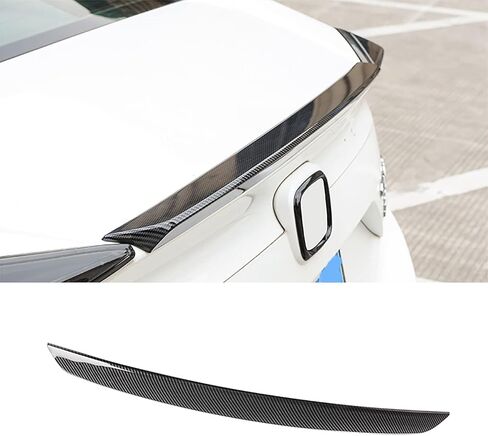 ملحقات السيارة مناسبة لسيارة Honda Civic 10th Gen 2016 2017 2018 2019 2020 2021 غطاء سبويلر للجناح الخلفي الخارجي (نمط ألياف الكربون) ABS 1 قطعة in Kuwait