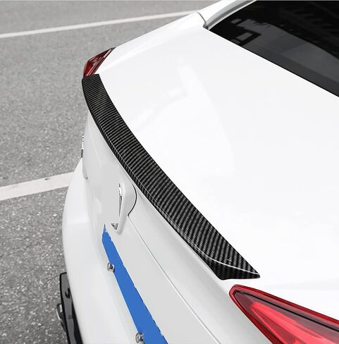 ملحقات السيارة مناسبة لسيارة Honda Civic 10th Gen 2016 2017 2018 2019 2020 2021 غطاء سبويلر للجناح الخلفي الخارجي (نمط ألياف الكربون) ABS 1 قطعة in Kuwait