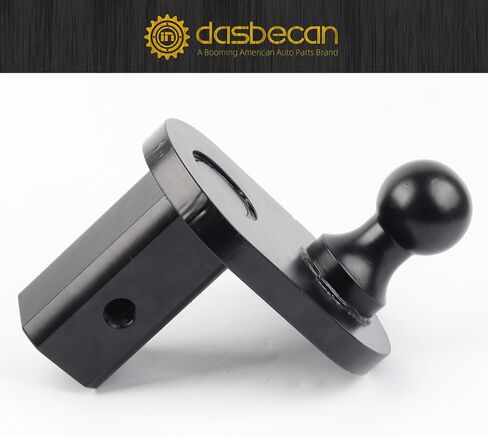 Dasbecan GNXA4085 كرة أوفست مقاس 4 بوصات موسع كرة وصلة عنق الإوزة شديدة التحمل 20000 رطل GTW/ 5000 رطل VTW كرة بقطر 2-5/16 بوصة متوافقة مع وصلات مقطورة B&W Turnoverball Gooseneck in Saudi Arabia