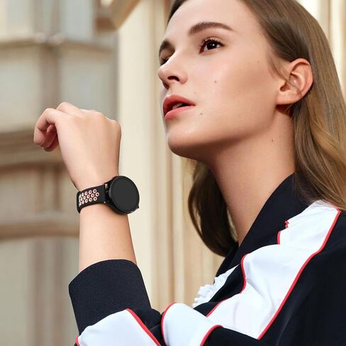Vancle Silicone Bands for Samsung Gear S3 Frontier/Gear S3 Classic Watch Bands, Galaxy Watch 46mm Bands/Galaxy Watch 3 Bands 45mm, 22mm Soft Breathable Strap Wristband for Men & Women in Saudi Arabia