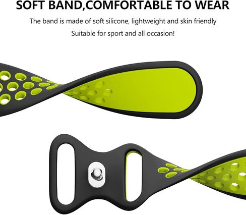 Vancle Silicone Bands for Samsung Gear S3 Frontier/Gear S3 Classic Watch Bands, Galaxy Watch 46mm Bands/Galaxy Watch 3 Bands 45mm, 22mm Soft Breathable Strap Wristband for Men & Women in Saudi Arabia
