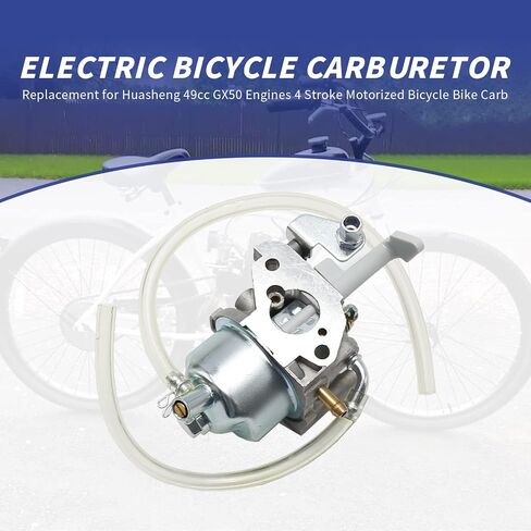 Carburetor with Fuel Filter Replacement for Huasheng 49cc/ GX50 Engines 4 Stroke Motorized Bicycle Bike in Saudi Arabia