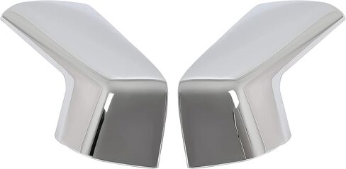 HECASA Left & Right Mirror Cover Compatible with 2019-2024 Chevy Chevrolet Silverado 1500/GMC Sierra 1500 Outer Rearview Wing Mirror Cap ABS Plastic (Silver) in Saudi Arabia