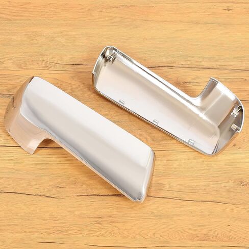 HECASA Left & Right Mirror Cover Compatible with 2019-2024 Chevy Chevrolet Silverado 1500/GMC Sierra 1500 Outer Rearview Wing Mirror Cap ABS Plastic (Silver) in Saudi Arabia