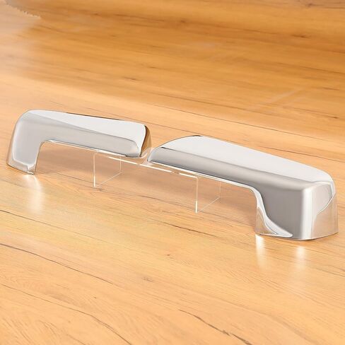 HECASA Left & Right Mirror Cover Compatible with 2019-2024 Chevy Chevrolet Silverado 1500/GMC Sierra 1500 Outer Rearview Wing Mirror Cap ABS Plastic (Silver) in Saudi Arabia