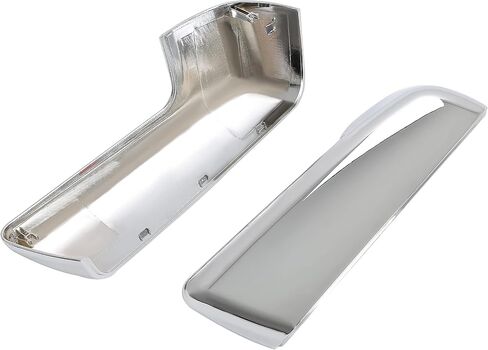 HECASA Left & Right Mirror Cover Compatible with 2019-2024 Chevy Chevrolet Silverado 1500/GMC Sierra 1500 Outer Rearview Wing Mirror Cap ABS Plastic (Silver) in Saudi Arabia