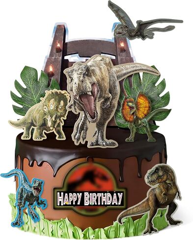 Decorations for Dinosaur Cake Topper World Theme Birthday Party Supplies for Children in Saudi Arabia