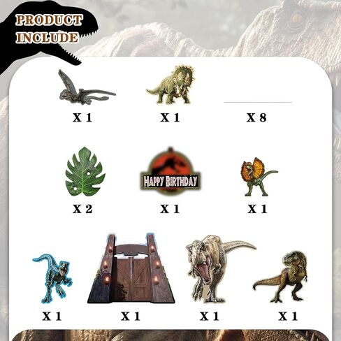 Decorations for Dinosaur Cake Topper World Theme Birthday Party Supplies for Children in Saudi Arabia