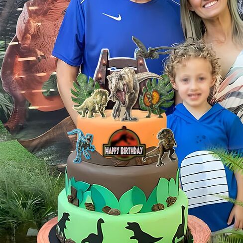 Decorations for Dinosaur Cake Topper World Theme Birthday Party Supplies for Children in Saudi Arabia