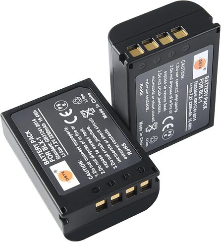 DSTE 2 قطعة BLX-1 BLX1 بطارية ليثيوم أيون عالية السعة + شاحن بطارية LCD مزدوج متوافق مع كاميرا أوليمبوس OM OM-1 in Saudi Arabia