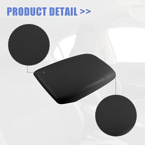 X AUTOHAUX غطاء وحدة التحكم المركزية للسيارة مسند الذراع غطاء صندوق المقعد حامي لتويوتا هايلاندر 2009-2014 مسند الذراع غطاء وسادة جلد صناعي رمادي in Saudi Arabia