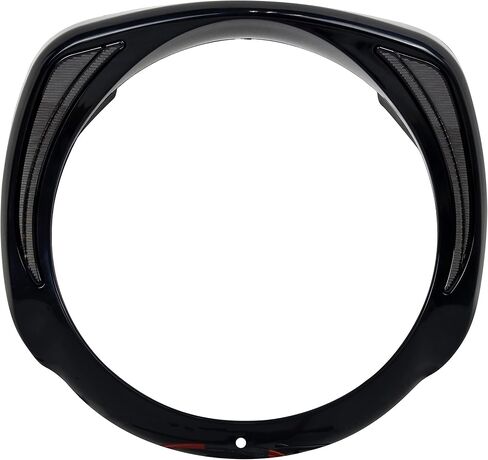 Headlights Bezel Ring w/LED DRL for Harley Touring, Black Headlight Bezel Clip Front Lamps Trim Ring for Harley Street Glide Ultra Limited 2014-2022 Headlamp Accessories in Saudi Arabia