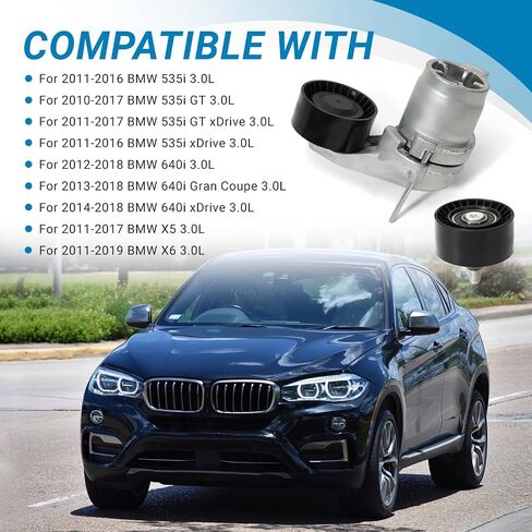 11287589361 مجموعة حزام توقيت محرك الشد متوافق مع 2010-2019 BMW 535i 640i X5 X6 3.0L استبدال # 11287589366،11287599097 in Saudi Arabia