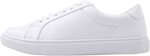 حذاء رياضي FEVERSOLE أبيض برباط من البولي يوريثان مقاس 8.5 متر مع جوارب بيضاء بدون عرض 6 أزواج in Kuwait